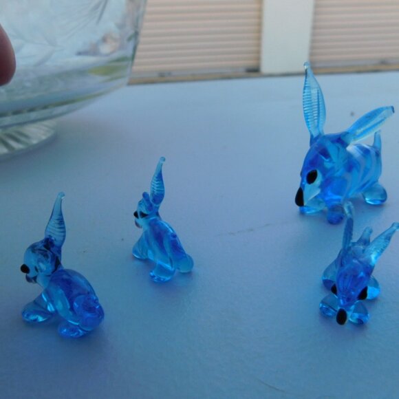 Glass Dog Collection BLUE Vintage - Picture 8 of 12